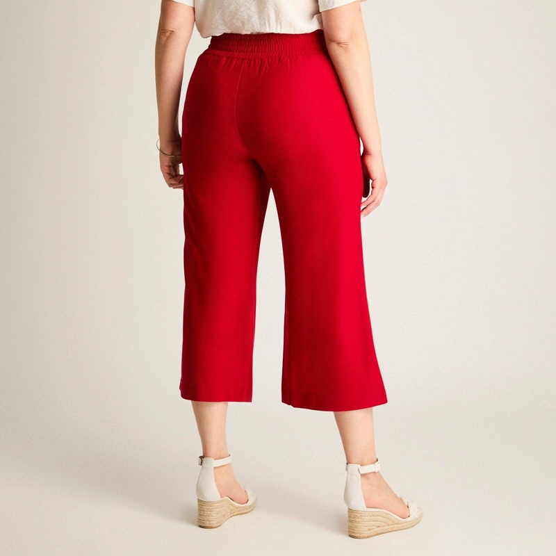 PANTALON SPORT ROJO CULOTTE ELASTICIDAD MEDIA CALCE HOLGADO - 2