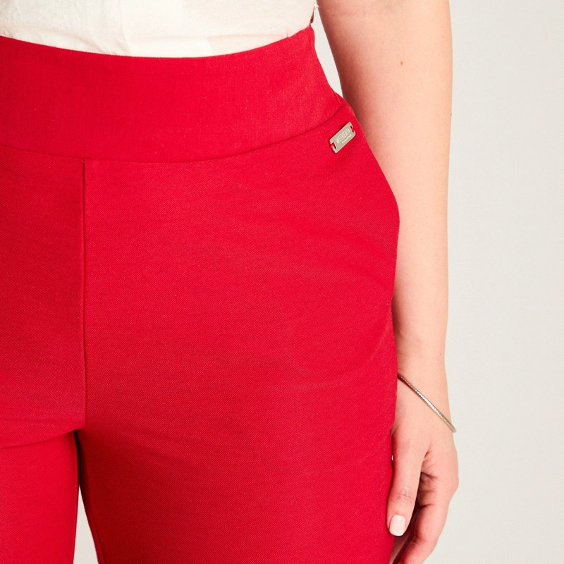 PANTALON SPORT ROJO CULOTTE ELASTICIDAD MEDIA CALCE HOLGADO - 3