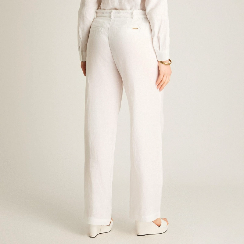 PANTALON PALAZZO BLANCO 100% LINO - 2