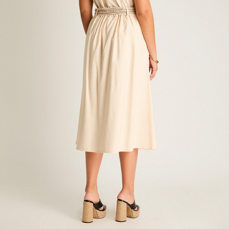 FALDA ARENA MIDI NO ELASTICADO CALCE NORMAL - 2