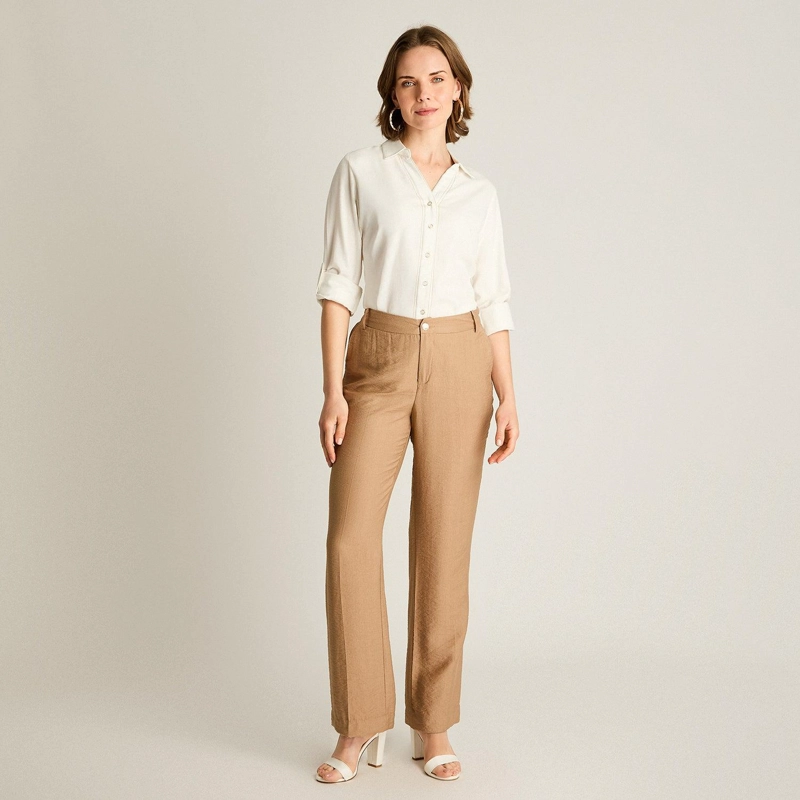 PANTALON SPORT RECTO TAUPE - 4