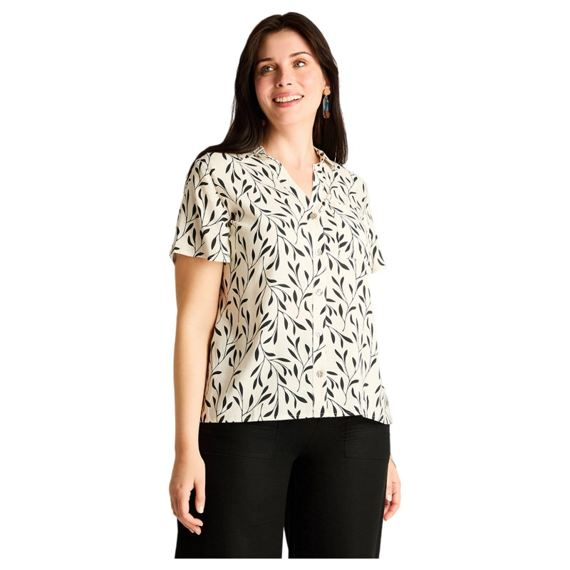 BLUSA BLANCO MANGA CORTA - 1