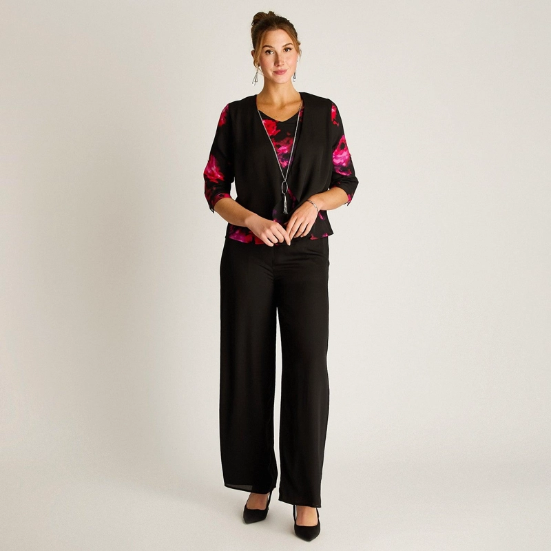 BLUSA ESTAMPADA CON CHALECO INTEGRADO - 4