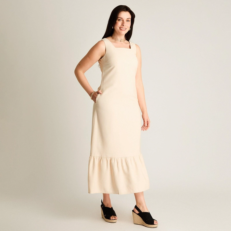 VESTIDO MAXI ARENA CALCE HOLGADO - 4