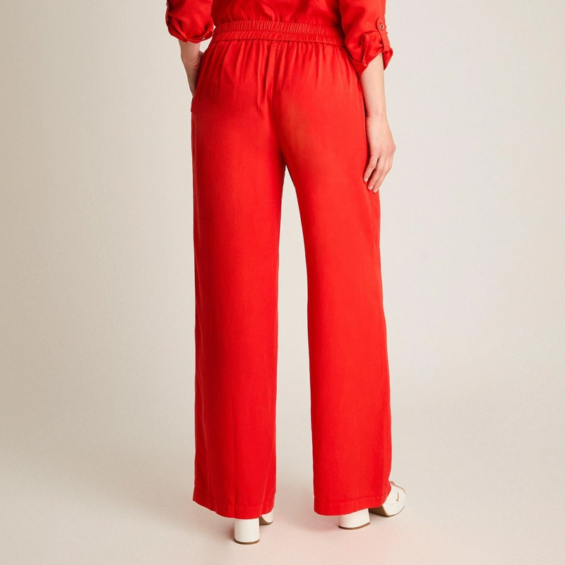PANTALON ROJO RECTO CON LAZO - 2