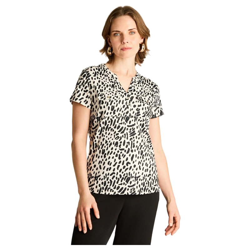 POLERA ARENA ESTAMPADO FLORAL - 1