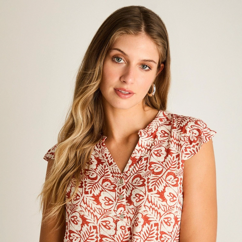 BLUSA TERRACOTA MANGA CORTA - 3