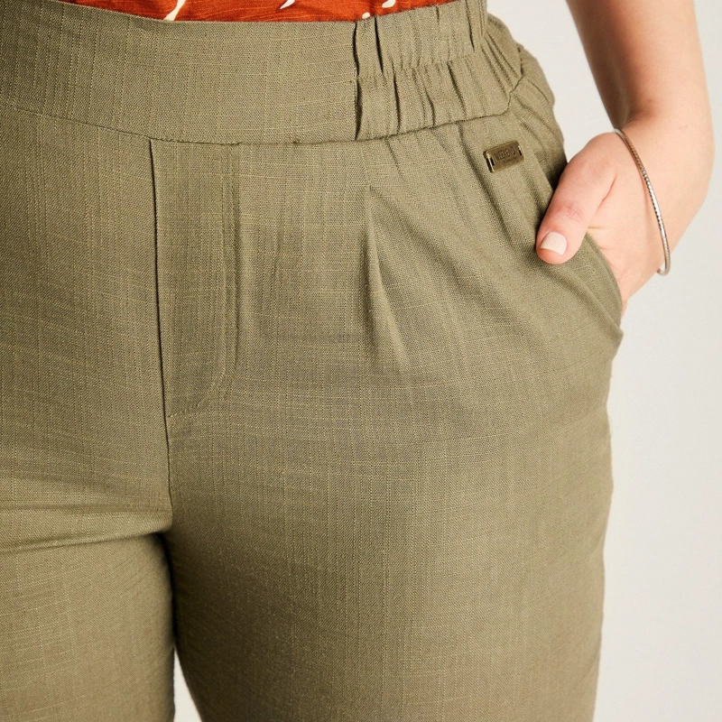 PANTALON SPORT VERDE RECTO NO ELASTICADO CALCE NORMAL - 3