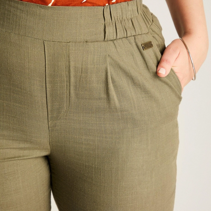 PANTALON SPORT VERDE RECTO NO ELASTICADO CALCE NORMAL - 3
