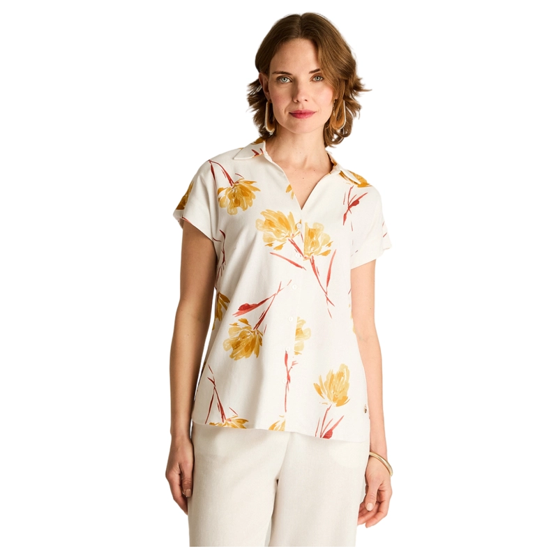BLUSA MOSTAZA FRESCURA NATURAL Y ESTILO RELAJADO - 1