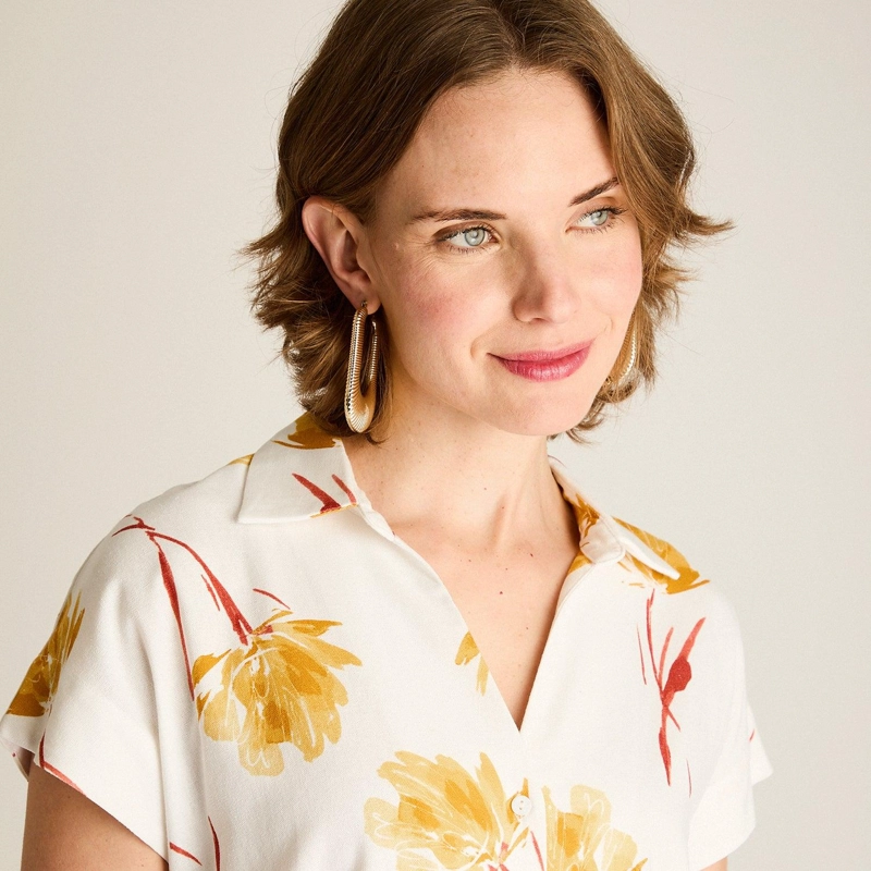 BLUSA MOSTAZA FRESCURA NATURAL Y ESTILO RELAJADO - 3