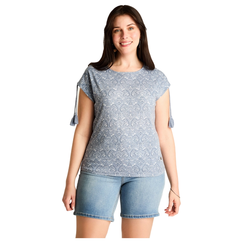POLERA INDIGO MANGA CORTA Celeste XS