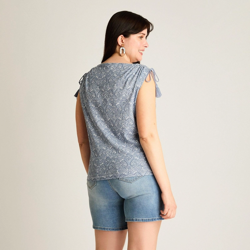 POLERA INDIGO MANGA CORTA - 2