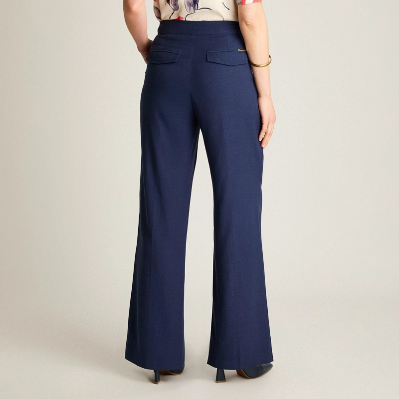 PANTALON FORMAL PALAZZO AZUL - 2