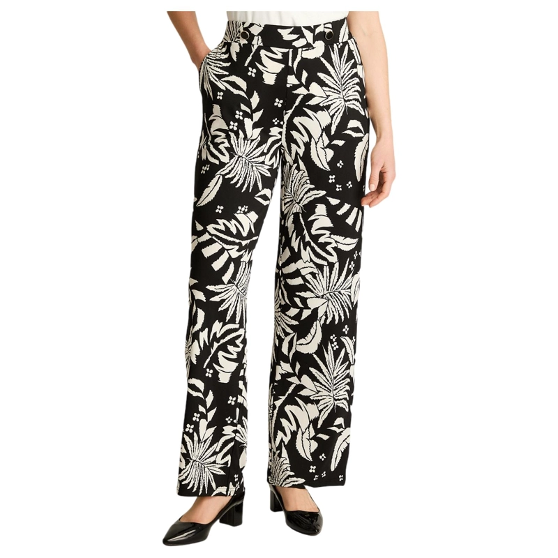 PANTALON PALAZZO CASUAL CRUDO ESTAMPADO - 1