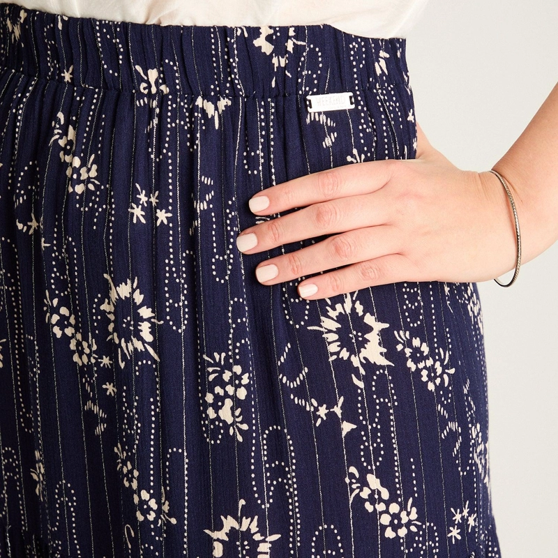 FALDA AZUL MAXI CON LUREX CALCE NORMAL - 3