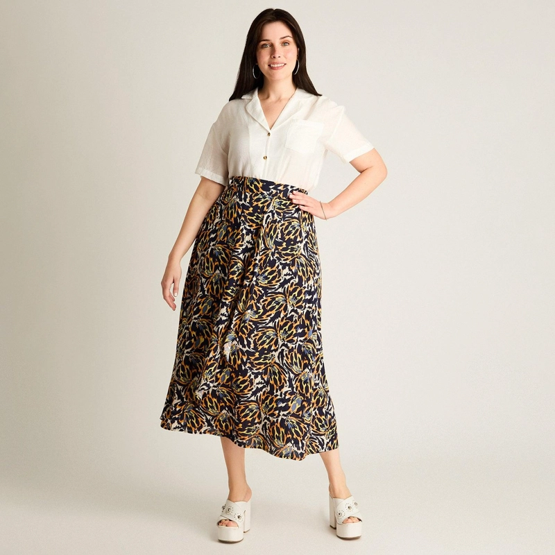 FALDA AZUL MAXI CALCE NORMAL - 4