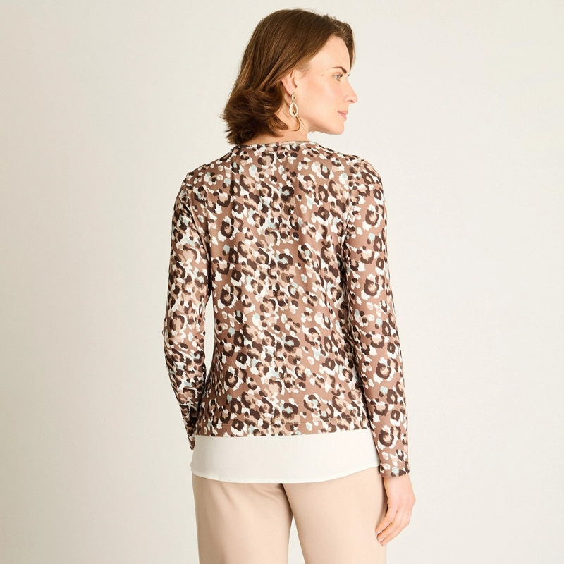 POLERA CAMEL ANIMAL PRINT - 2