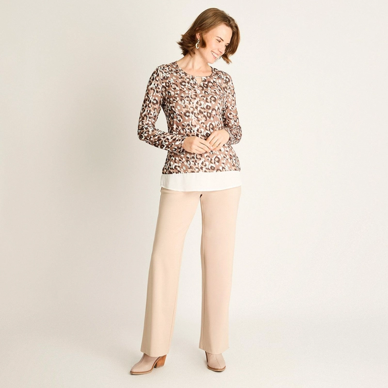 POLERA CAMEL ANIMAL PRINT - 4