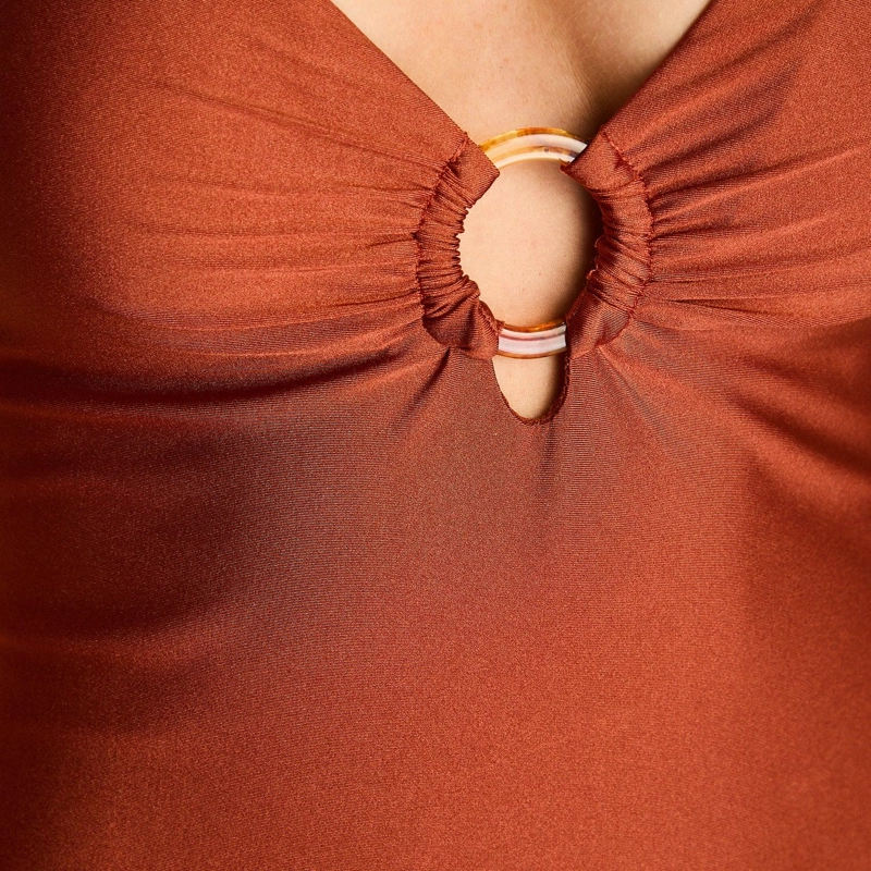 TRAJE DE BAÑO 1 PIEZA TERRACOTA MUJER - 5
