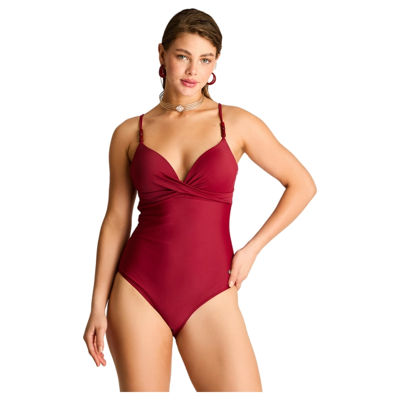 TRAJE DE BAÑO ENTERO BURDEO MUJER - 1