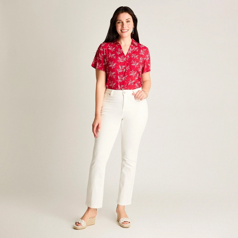 JEANS RECTO 5 BOLSILLOS BLANCO - 4
