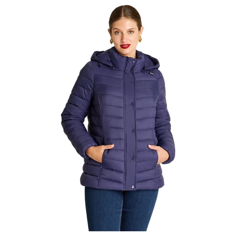 PARKA CORTA CON GORRO DESMONTABLE DISEÑO QUILTED - 1