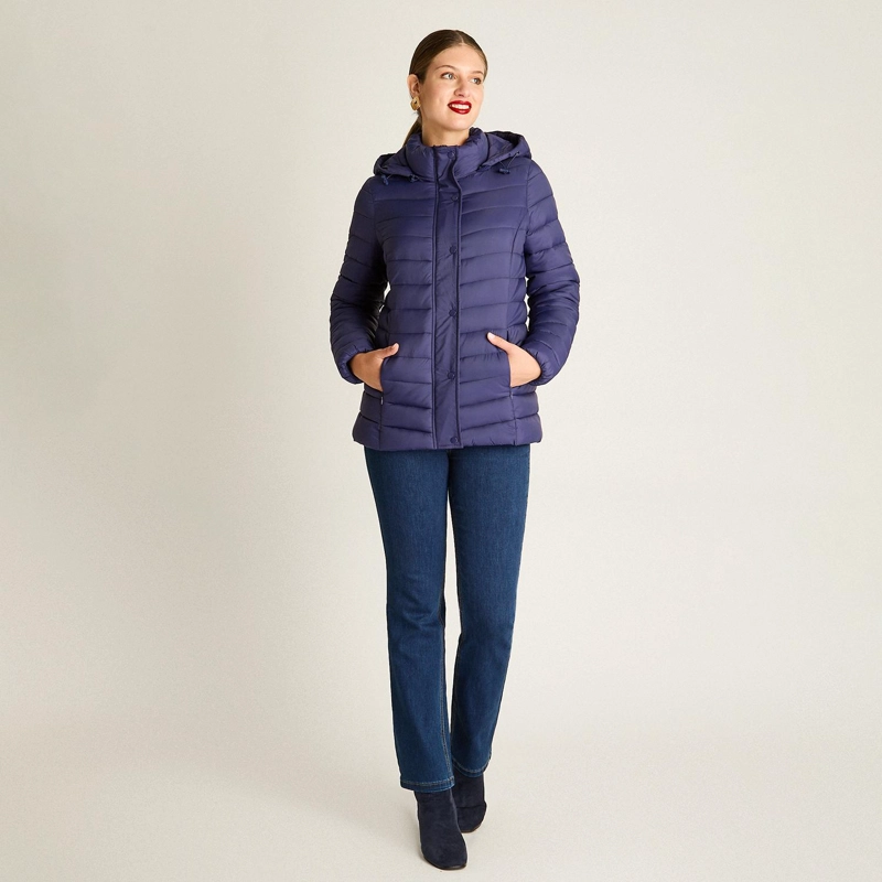 PARKA CORTA CON GORRO DESMONTABLE DISEÑO QUILTED - 4