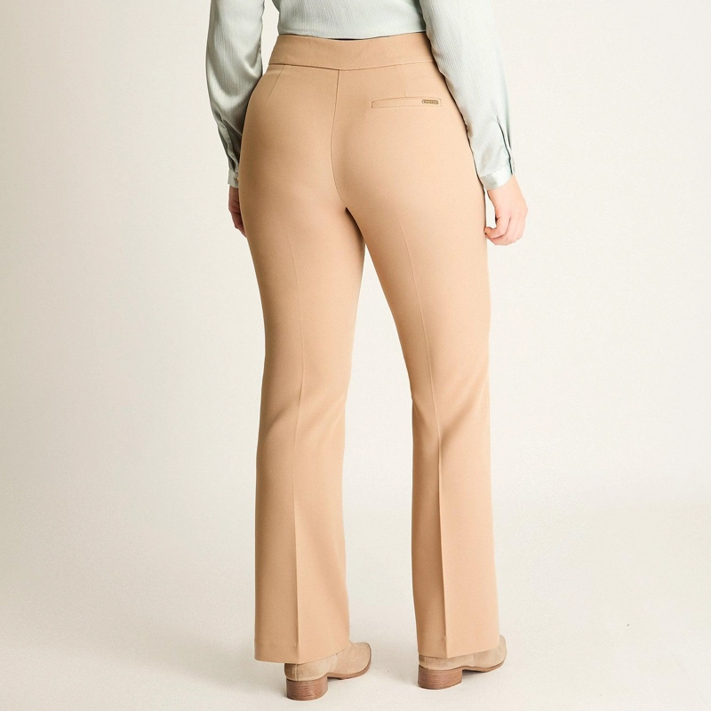 PANTALON FORMAL CAMEL CORTE RECTO - 2