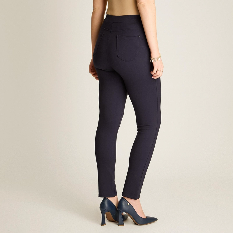 CALZA AZUL SLIM PUSH UP BASICA - 2