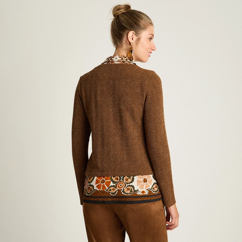 POLERA CAMEL MANGA LARGA LANILLA - 2