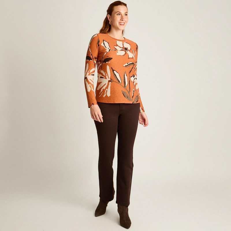 POLERA TERRACOTA LANILLA GRUESA MANGA LARGA ESTAMPADA - 4