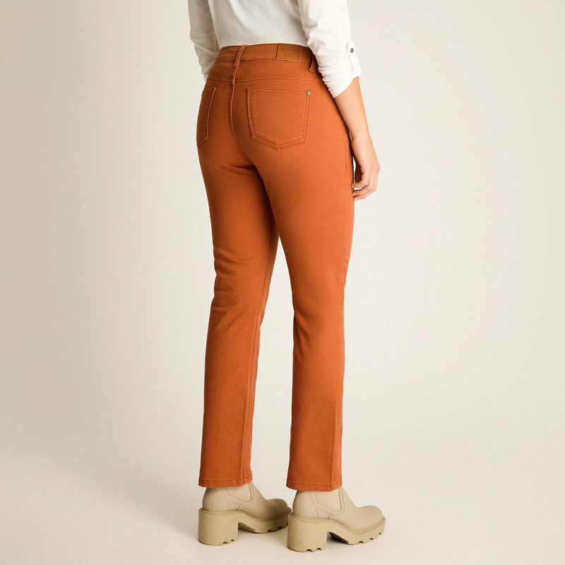 JEANS RECTO TERRACOTA DE CINCO BOLSILLOS - 2