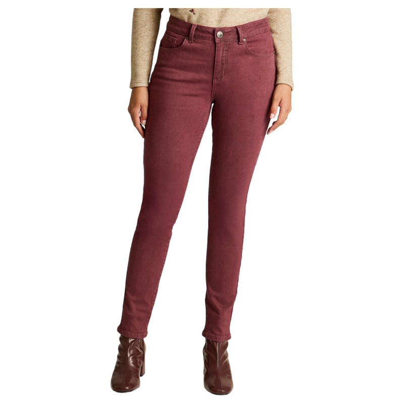 JEANS BURDEO SLIM CON PUSH UP Y UN BOTON - 1