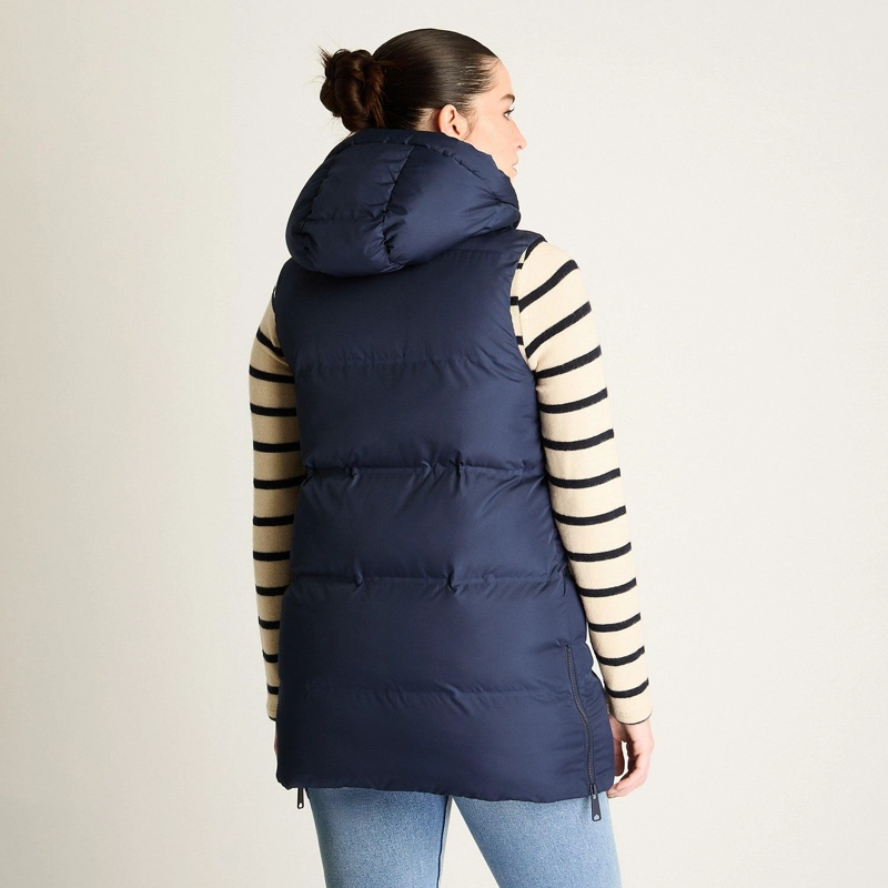 PARKA AZUL SIN MANGAS NO ELASTICADO CON FORRO CALCE NORMAL - 2