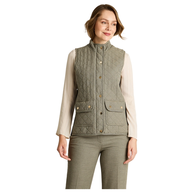 PARKA GRIS SIN MANGAS CON BOLSILLOS - 1