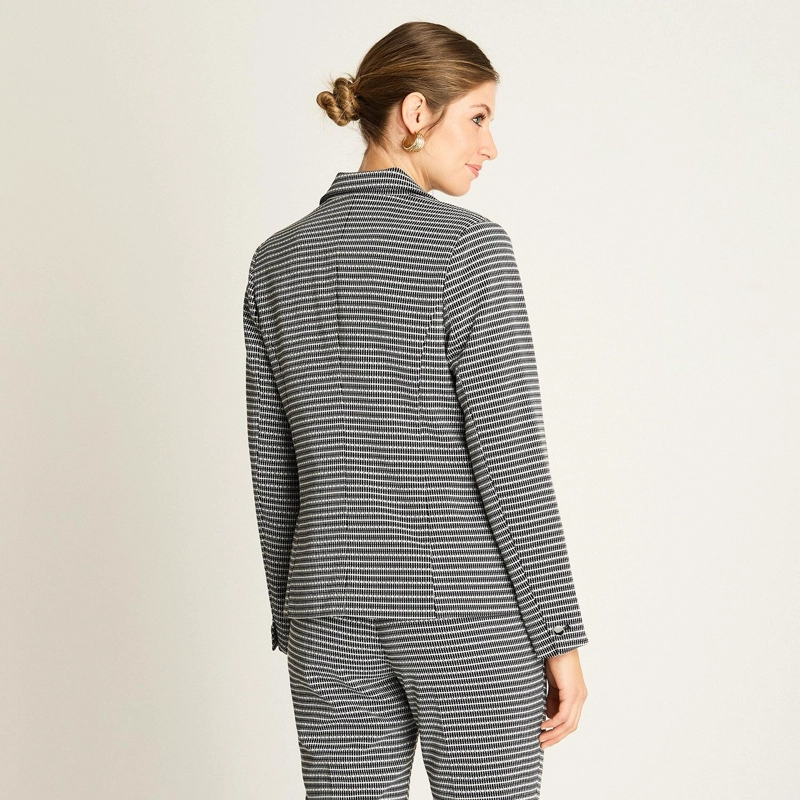 BLAZER GRIS ESTAMPADO - 2