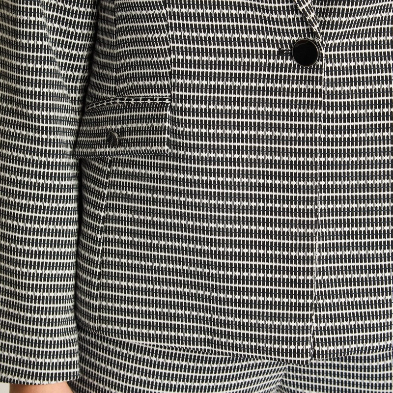 BLAZER GRIS ESTAMPADO - 3
