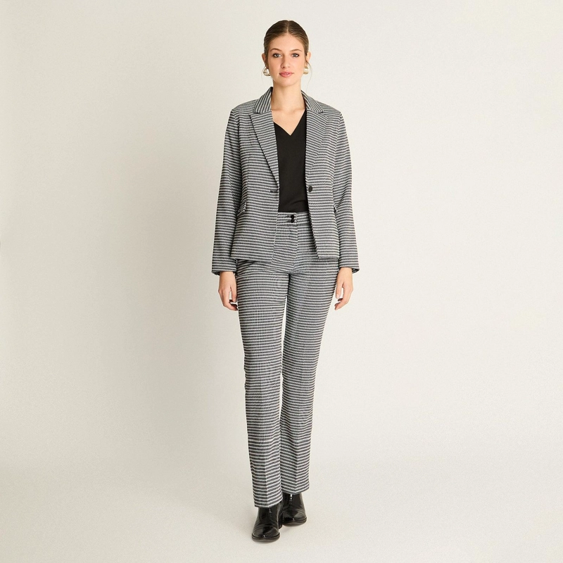 BLAZER GRIS ESTAMPADO - 4