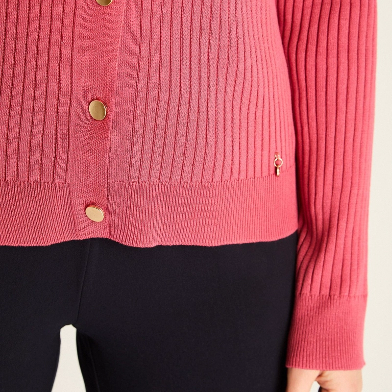 CARDIGAN ROSADO MANGA LARGA - 3