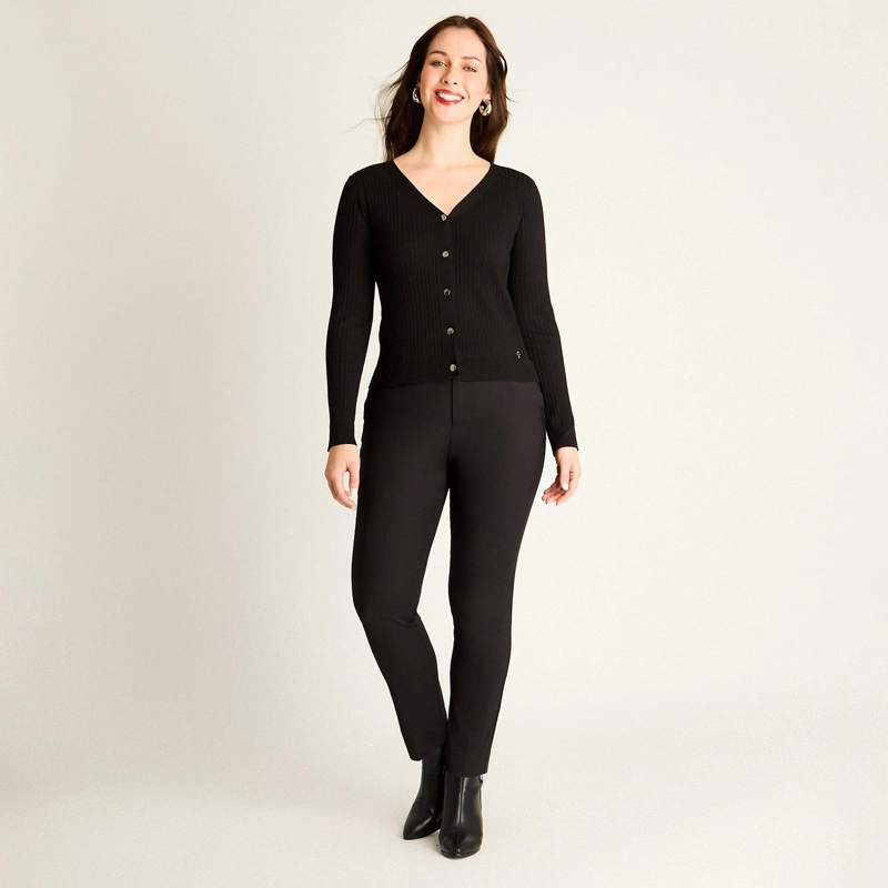 CARDIGAN NEGRO MANGA LARGA - 4