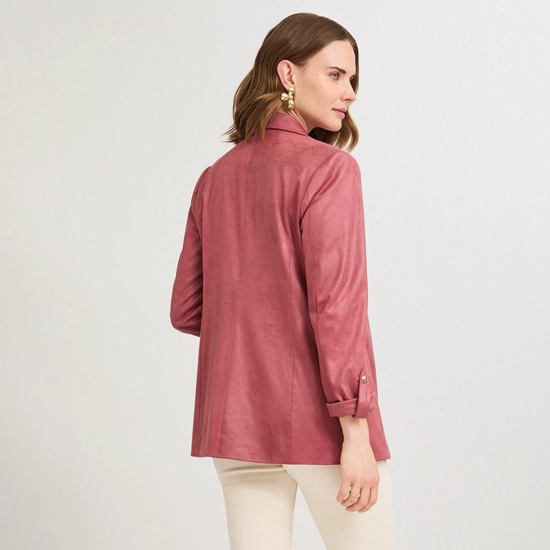 CASACA DE SUEDE ROSADO - 2