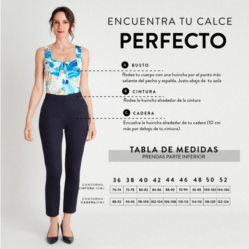 PANTALON FORMAL RECTO PRETINA ELASTICADA NEGRO - 5
