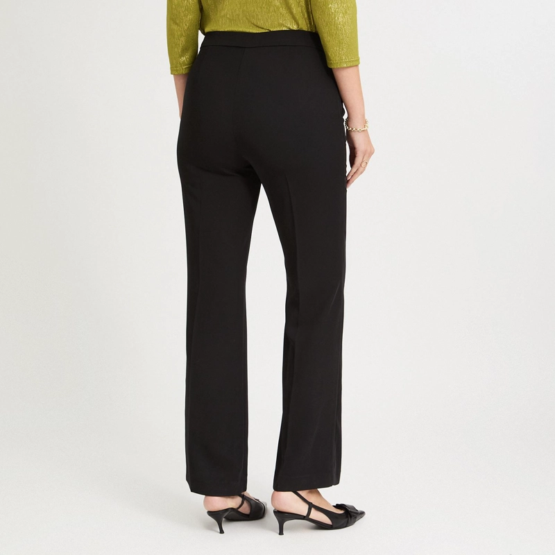 PANTALON FORMAL PALAZZO CON CADENA EN PRETINA NEGRO - 2