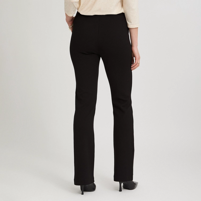 PANTALON FORMAL FLARE CON BOTONES EN BOLSILLOS NEGRO - 2