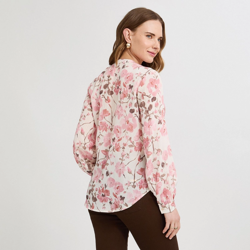 BLUSA ESCOTE MAO UN BOTON ROSADO - 2