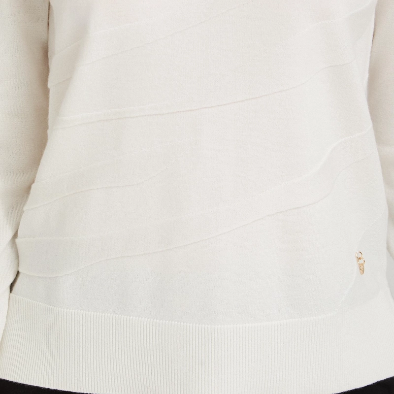 SWEATER ESCOTE REDONDO CON LUREX CRUDO - 3