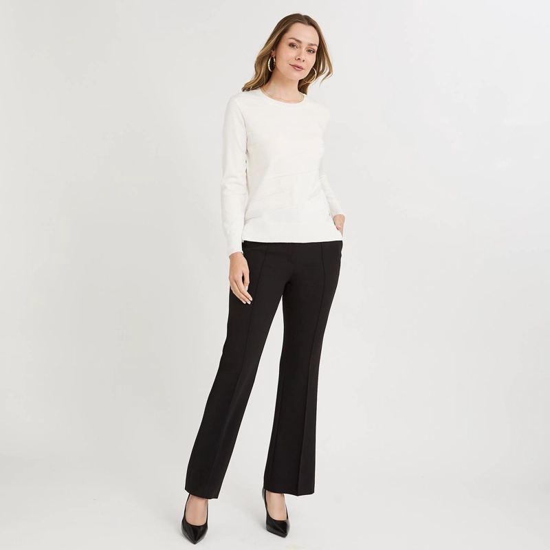 SWEATER ESCOTE REDONDO CON LUREX CRUDO - 4