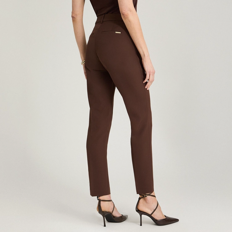 PANTALON FORMAL SLIM UN BOTON CAFE - 2