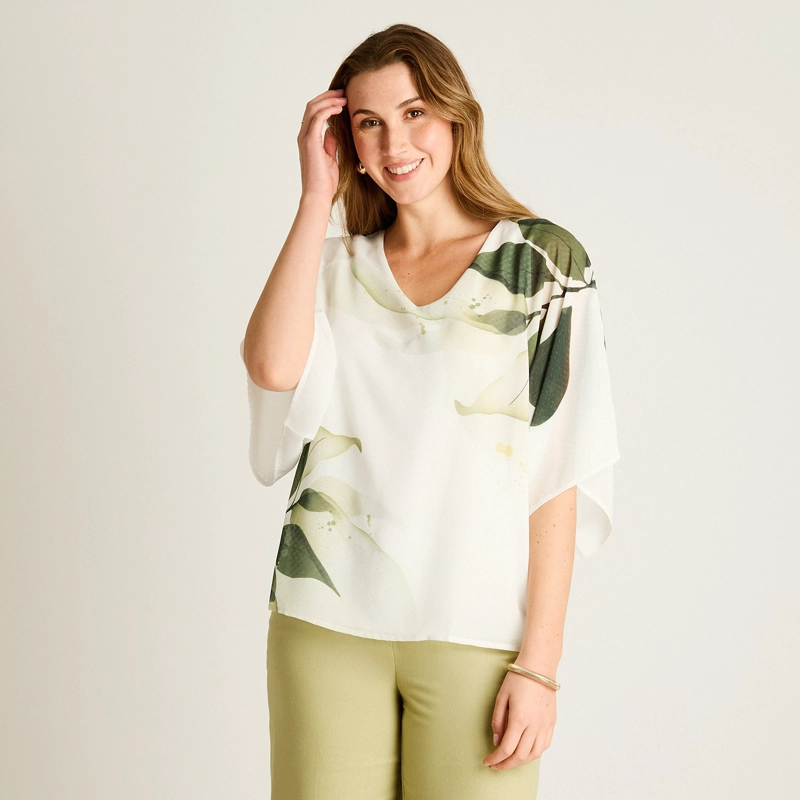 TUNICA VERDE HOJA OVERSIZE - 1